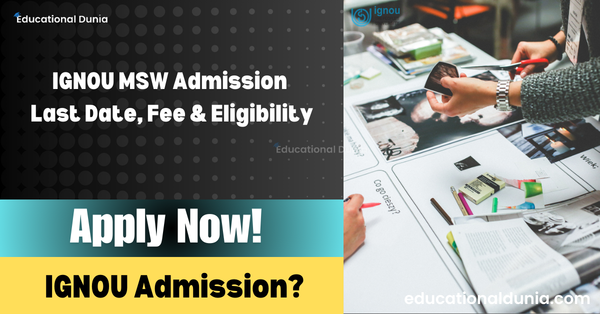 IGNOU MSW Admission
